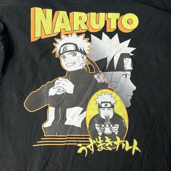 Naruto Shippuden Ripple Junction Graphic Tee Black Large - Picture 2 of 6